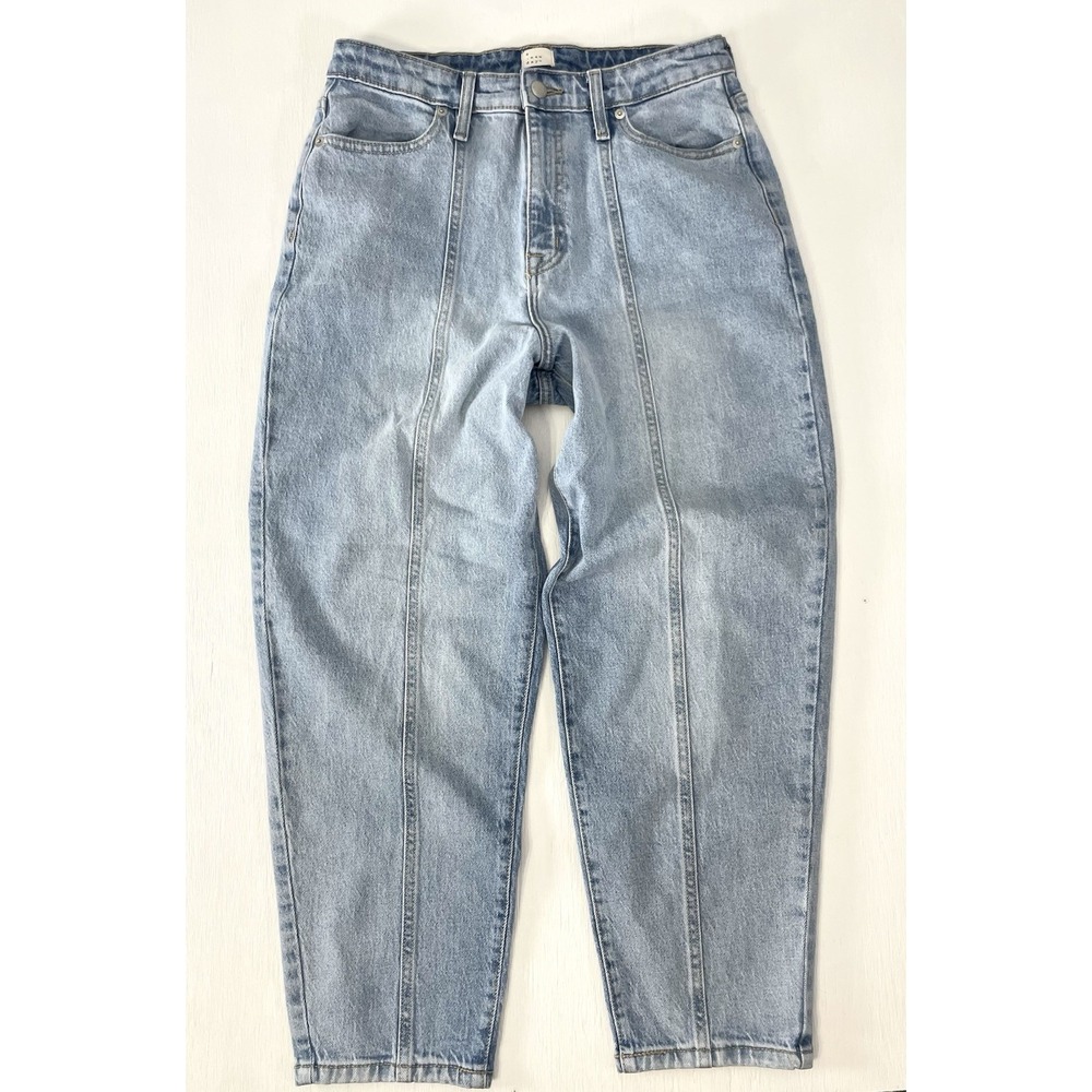 a new day barrel jeans blue denim cropped Women's Size 6 28R Soft Stretch FP - Picture 1 of 16